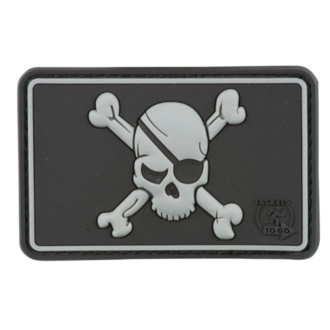 3D гумена нашивка JPirate Skull 202160