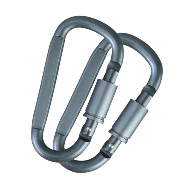 Чифт карабинери със заключване 8 мм Kombat Gunmetal Grey 207540