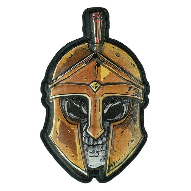 Гумена нашивка 3D UV Spartan Skull 207197