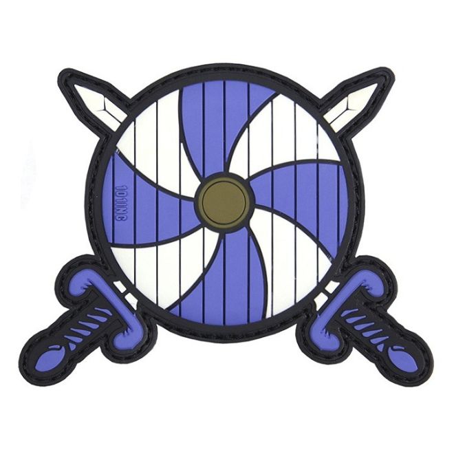 Гумена нашивка Blue Viking shield and swords 207194