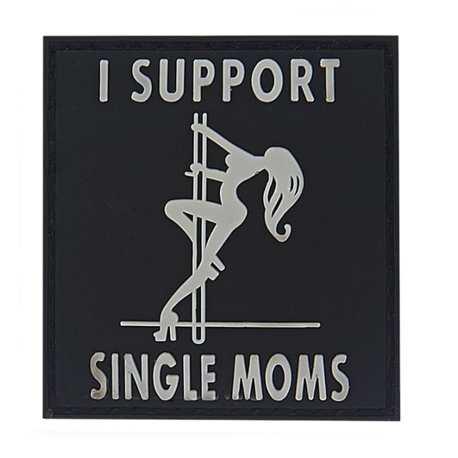 Гумена нашивка I Support Single Moms 202773 1