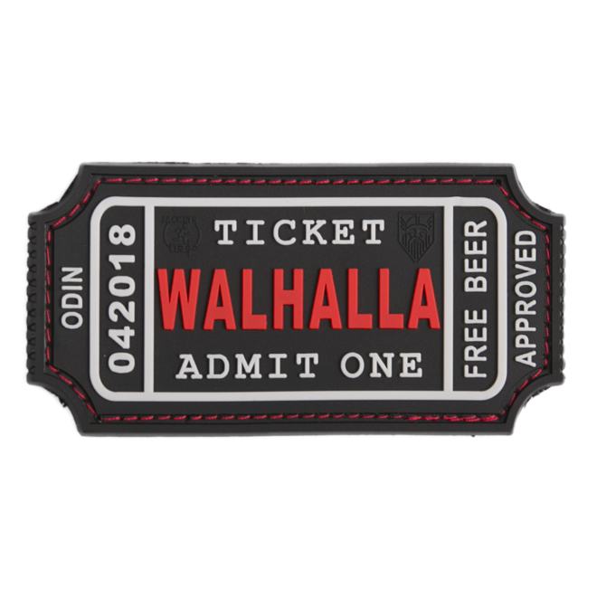 Гумена нашивка Ticket to Walhalla 204110 1