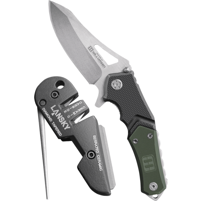 Комплект сгъваем нож Lansky Responder и точило Blademedic 206671 2