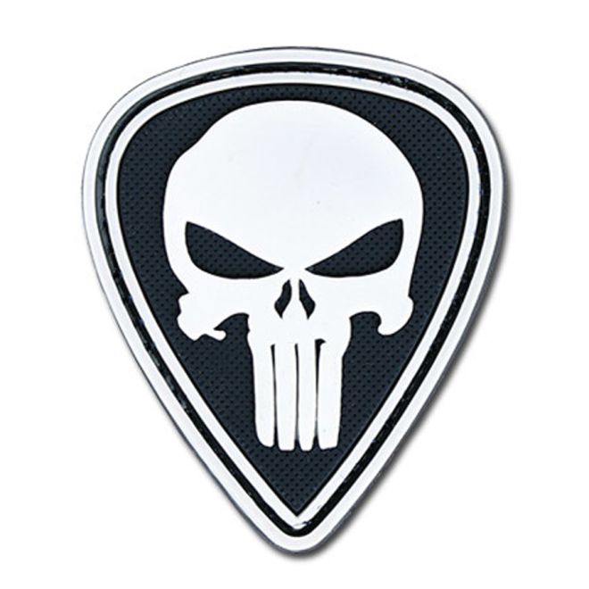 Нашивка Punisher - бял 202708