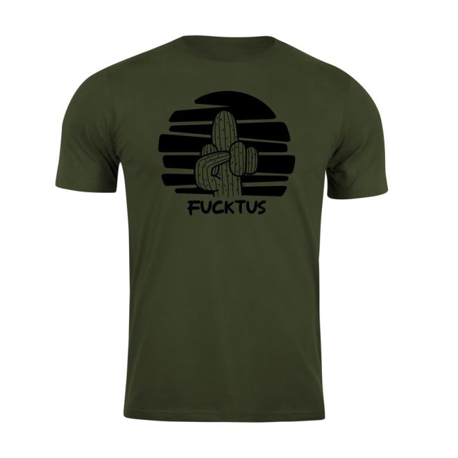Тениска с щампа Fucktus Green 207643 1