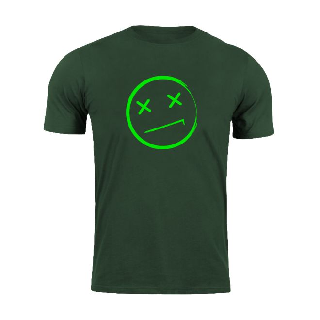 Тениска Wasted Glow in the dark Bottle Green 205972