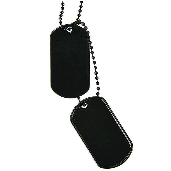 Американски Dog Tags медальони - черни 200340 1