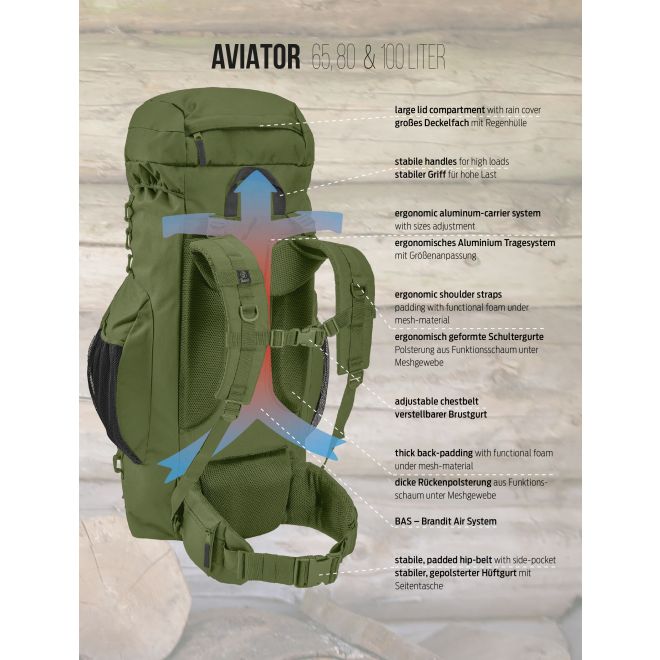 Туристическа раница Aviator 35L