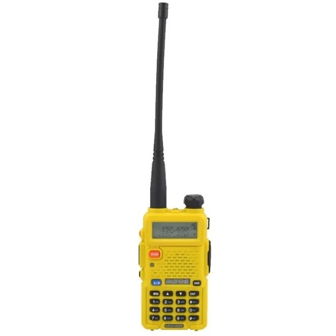 Двубандова радиостанция Baofeng UV-5R Yellow 8W с 128 канала 208147 1