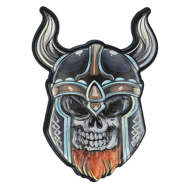 Гумена нашивка 3D UV Viking Skull 207200