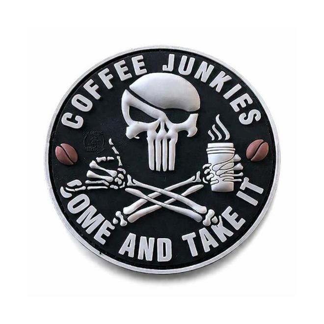 Гумена нашивка Pirate Punisher Coffee Junkies 207681 1