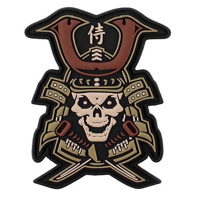 Гумена нашивка Samurai Skull Camo 207189 1