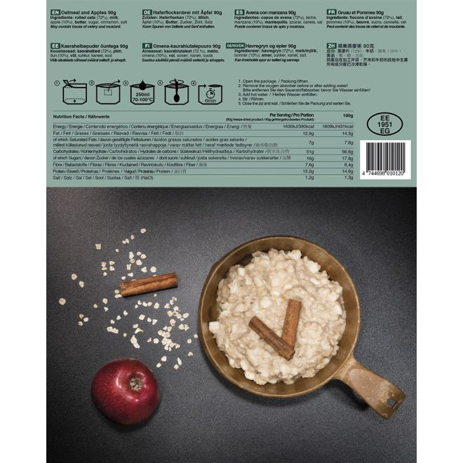 Храна за оцеляване TACTICAL FOODPACK овесена каша с ябълки и канела 205395 2