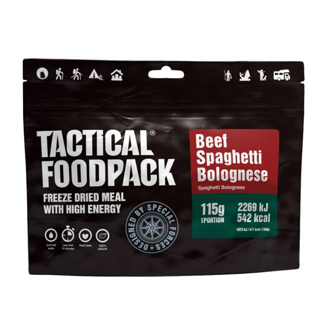 Храна за оцеляване TACTICAL FOODPACK - спагети болонезе с телешко 207159 1