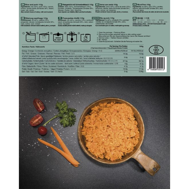 Храна за оцеляване TACTICAL FOODPACK - свинско с ориз 204740 2