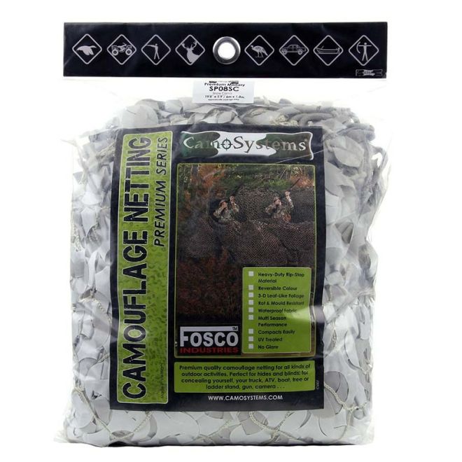 Камуфлажна мрежа UV-устойчива Fosco SP08SC Snow 1,8 x 6 м 208068 1