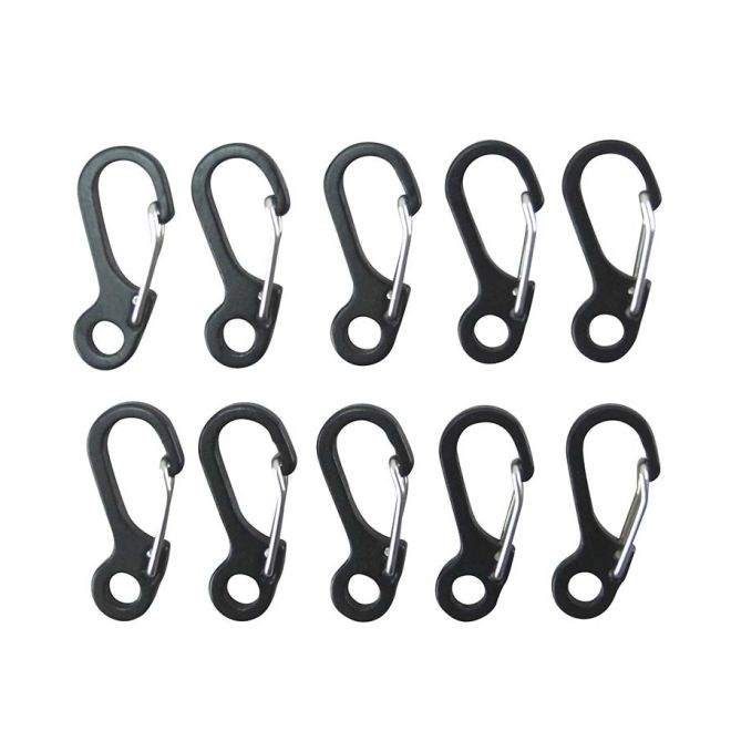 Комплект карабинери за паракорд въже (10 бр.) Kombat Military 207535 1