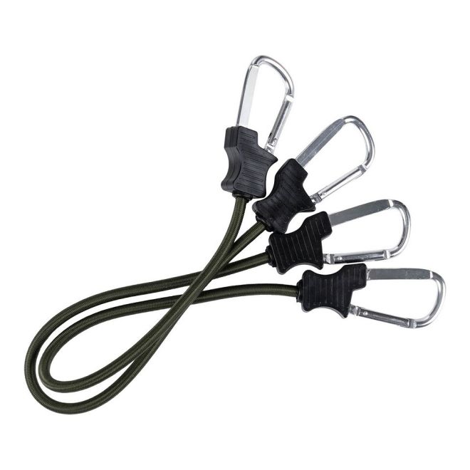 Комплект ластични въжета с карабинери Fosco Army Green 24in 207687 1