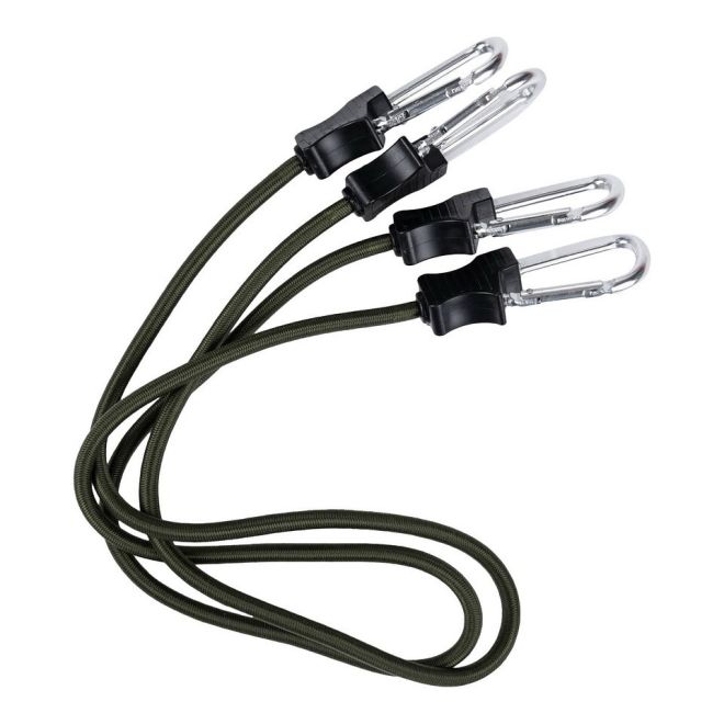 Комплект ластични въжета с карабинери Fosco Army Green 36in 207684 1