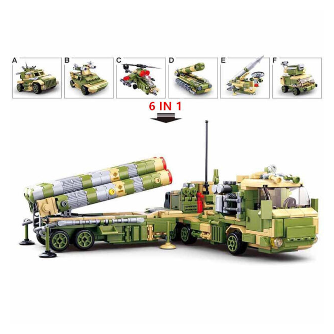 Конструктор Sluban 6 в 1 Army Systems 207070 1