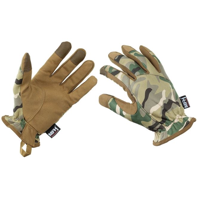 Леки тактически ръкавици MFH Operation Camo 207291