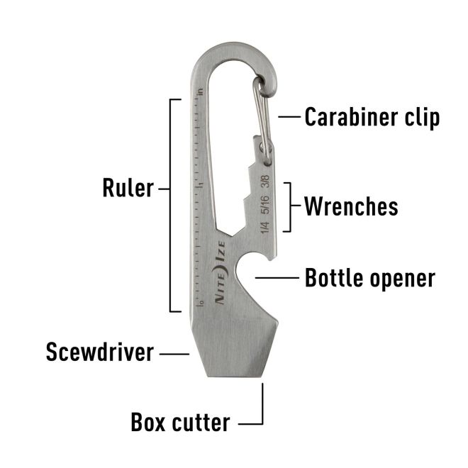 Джобен инструмент DoohicKey NiteIze Silver