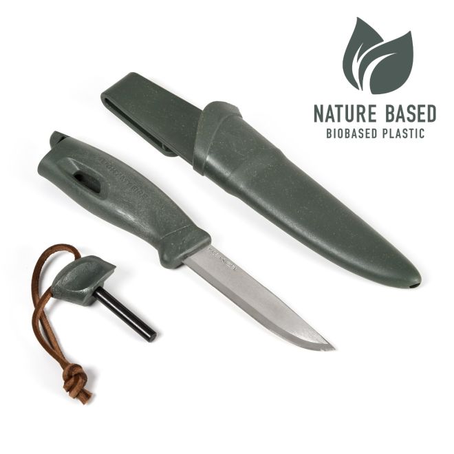 Шведски нож за оцеляване със запалка FireKnife BIO 2in1 Sage 207863 1