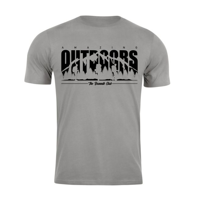 Тениска с щампа Amazing Outdoors Stone Grey 207655 1