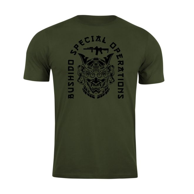 Тениска с щампа Bushido Spec Ops Army Green 207640 1
