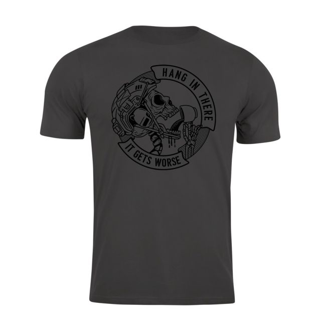 Тениска с щампа Hang in there Dark Steel 207651 1