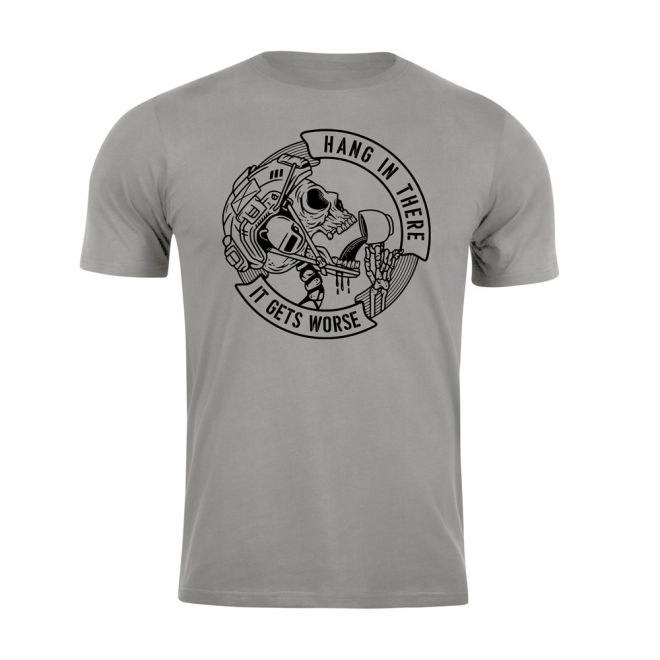 Тениска с щампа Hang in there Stone Grey 207654 1