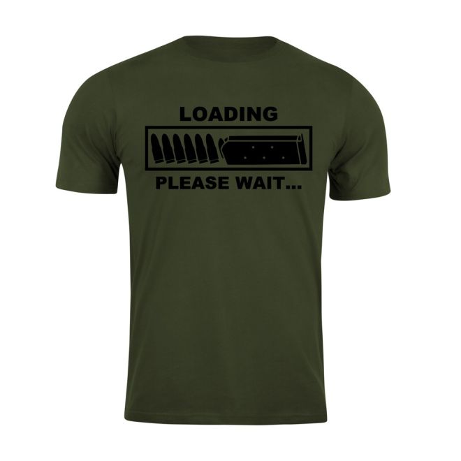 Тениска с щампа Loading Army Green 207641 1