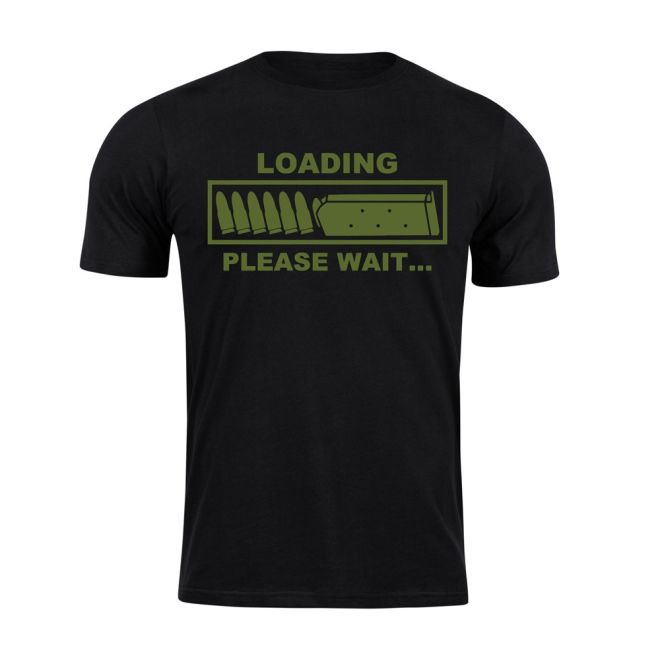 Тениска с щампа Loading Tactical Black 207635 1