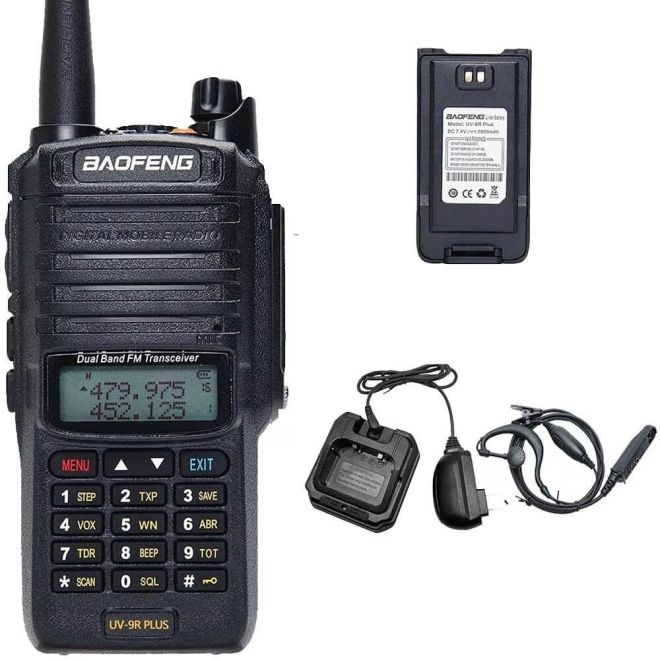 Водоустойчива двубандова радиостанция Baofeng UV-9R Plus 8W IP67 208134 1