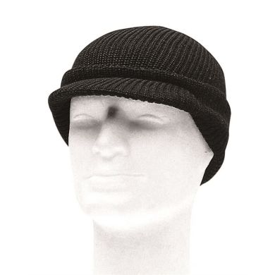 Зимна шапка от акрил с козирка 203896