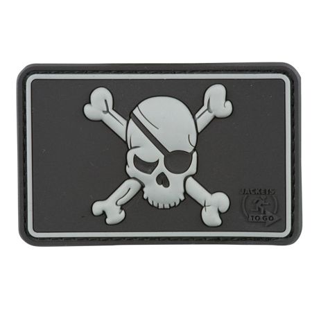 3D гумена нашивка JPirate Skull 202160