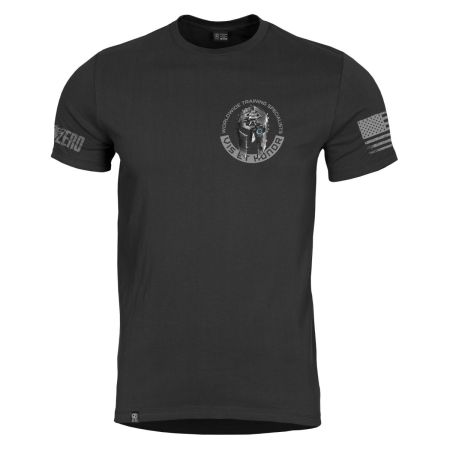 Тениска Team Zero Vis Et Honor Tactical Black - лице