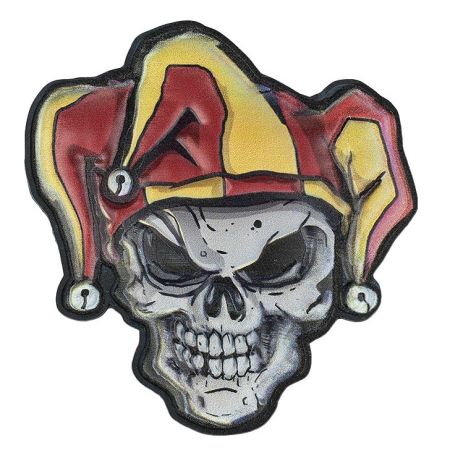 Гумена нашивка 3D UV Joker Skull 207198
