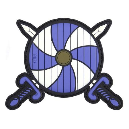 Гумена нашивка Blue Viking shield and swords 207194