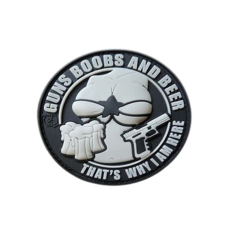 Гумена нашивка Guns Boobs and Beer 202777 1