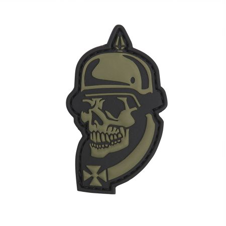 Гумена нашивка WWI German Skull 204613