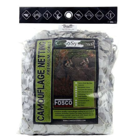Камуфлажна мрежа UV-устойчива Fosco SP08SC Snow 1,8 x 6 м 208068 1