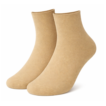 Къси чорапи без ластик Khaki 207743