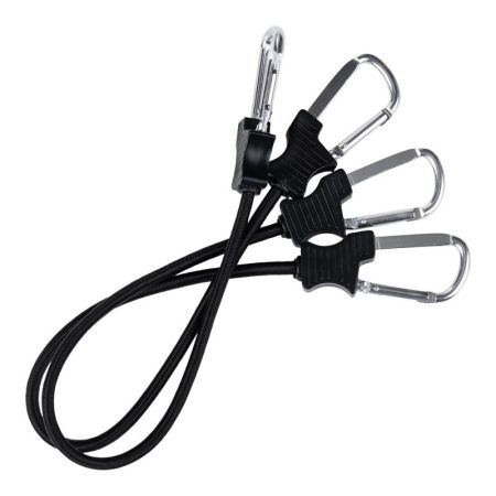 Комплект ластични въжета с карабинери Fosco Black 24in 207688 1