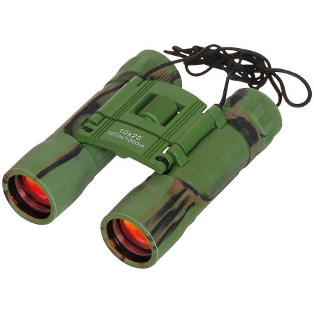 Лек сгъваем бинокъл с рубинени лещи MFH 10x25 Woodland 207018 1