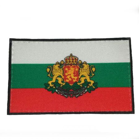 Нашивка българско знаме с герб 3/5 000213