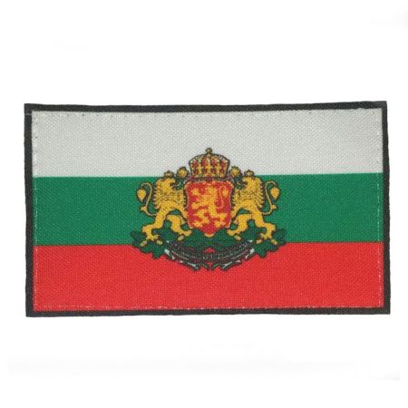 Нашивка българско знаме с герб 3/5