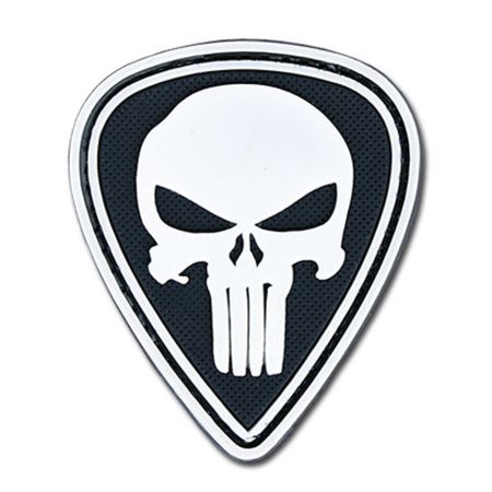 Нашивка Punisher - бял 202708