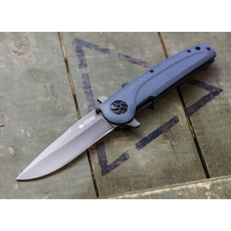 Сгъваем нож Kizlyar Biker X D2 Tacwash Grey G10 202834 1