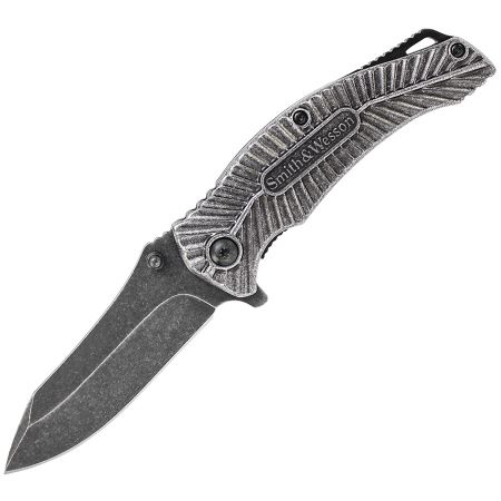 Сгъваем нож Smith &amp; Wesson Stonewash Linerlock 201908 1